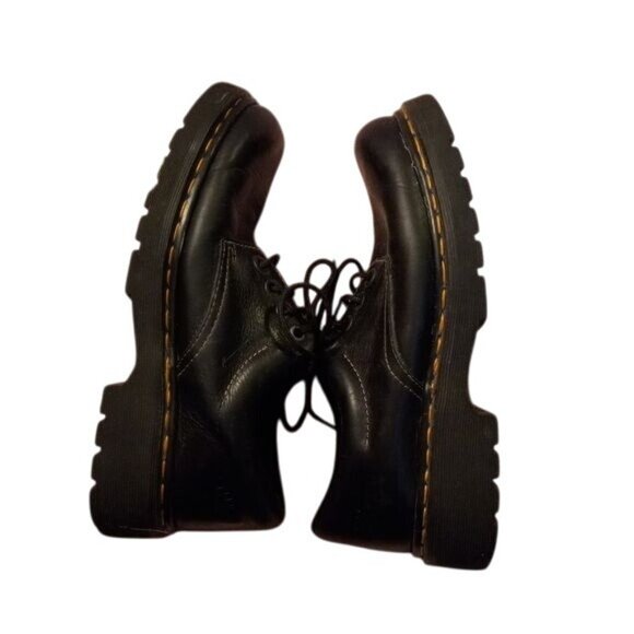 Dr. Martens Size UK 8 US 9 Black Leather Lace-Up Casual Shoes Mens Chunky Y2K - Picture 9 of 10